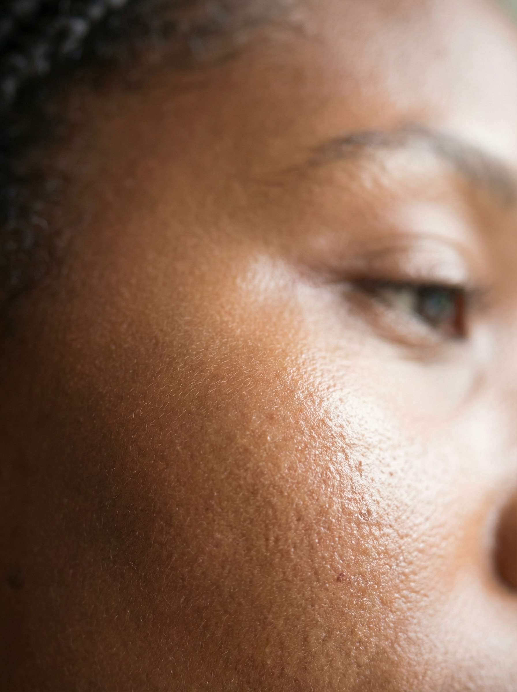 Close-up of smooth radiant skin