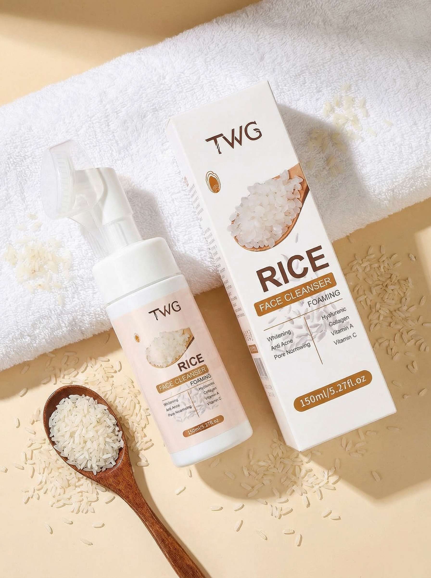 RiceGlow product flatlay