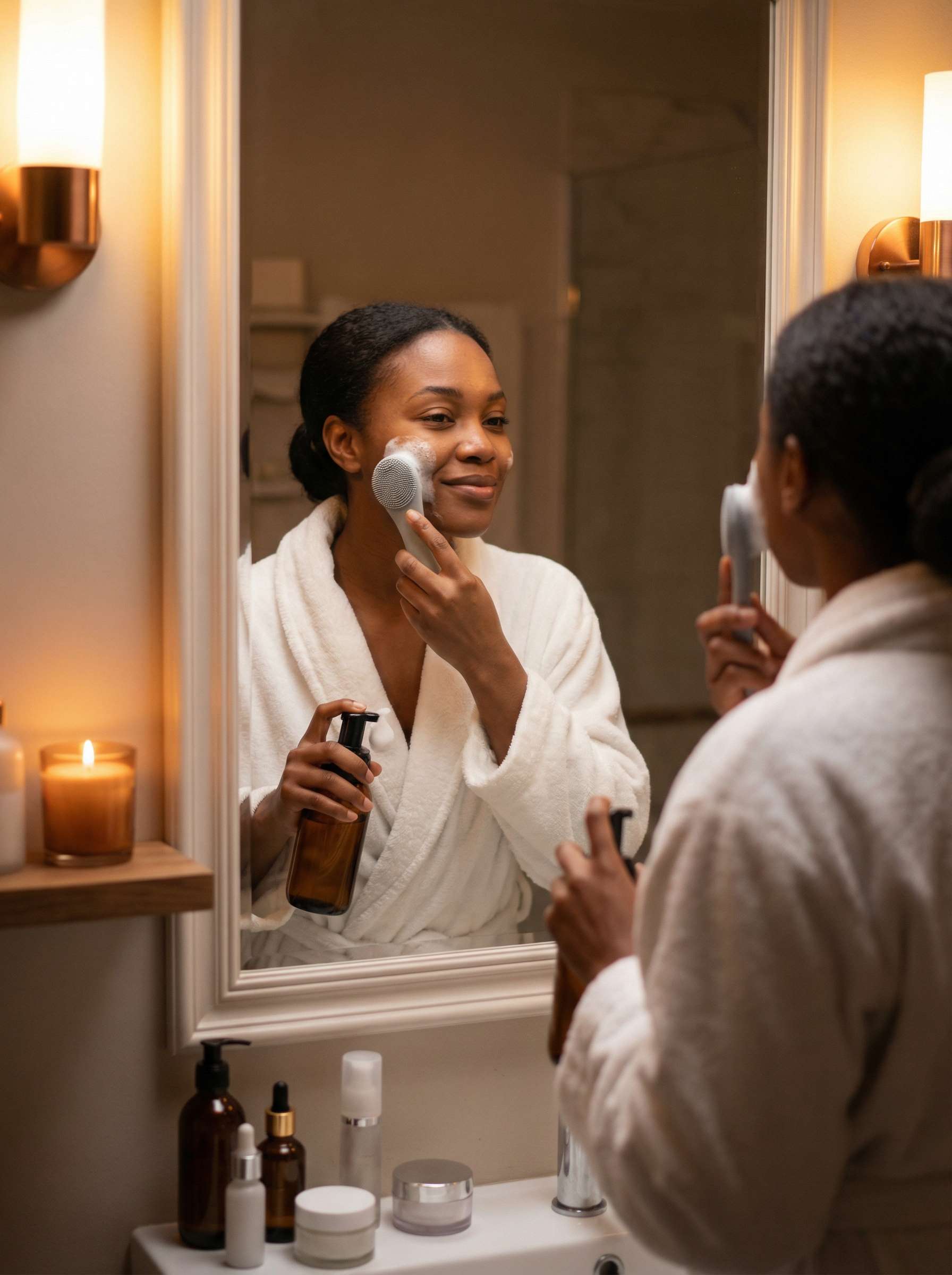 Evening skincare routine